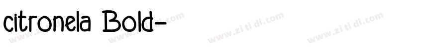 citronela Bold字体转换